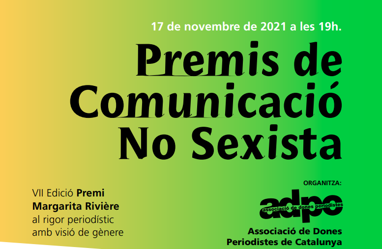 Lliurament Premis Comunicació no sexista Lliurament Premis Comunicació no sexista